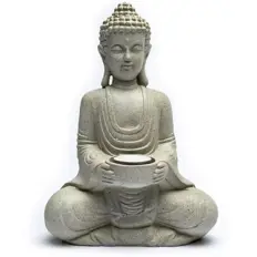 Bild von Meditierender Buddha mit Kerzenhalter