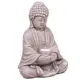 Bild von Buddha mit Teelicht im Glas