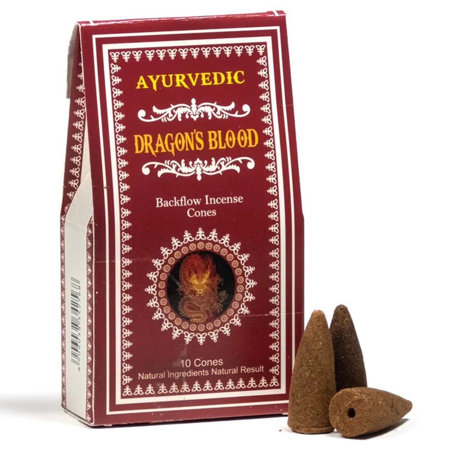 Bild von Ayurvedische Drachenblut Rückfluss Weihrauchkegel 