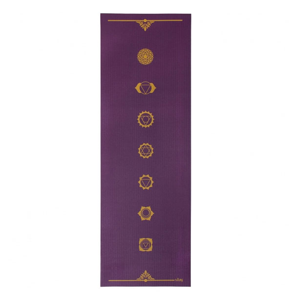 Bild von Öko Yogamatte Surya 7 Chakren Aubergine