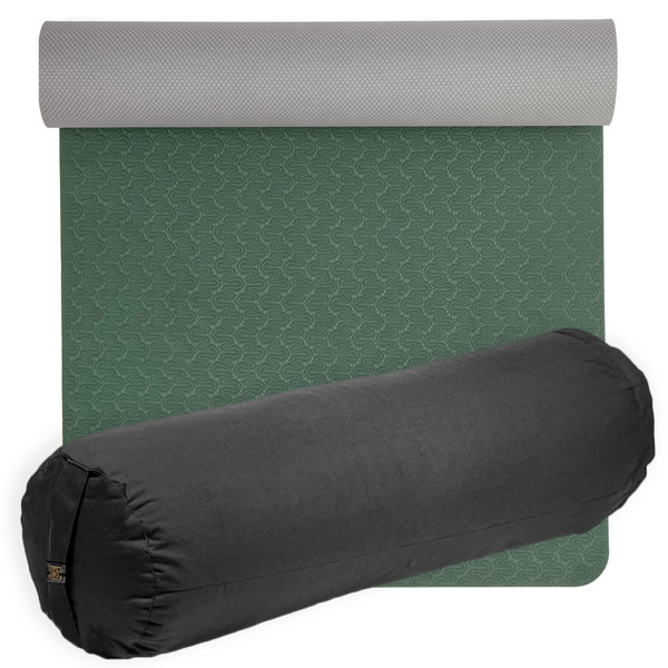 YOGISAN Yoga-Set Iyengar (Yogamatte TPE + Bio Bolster)