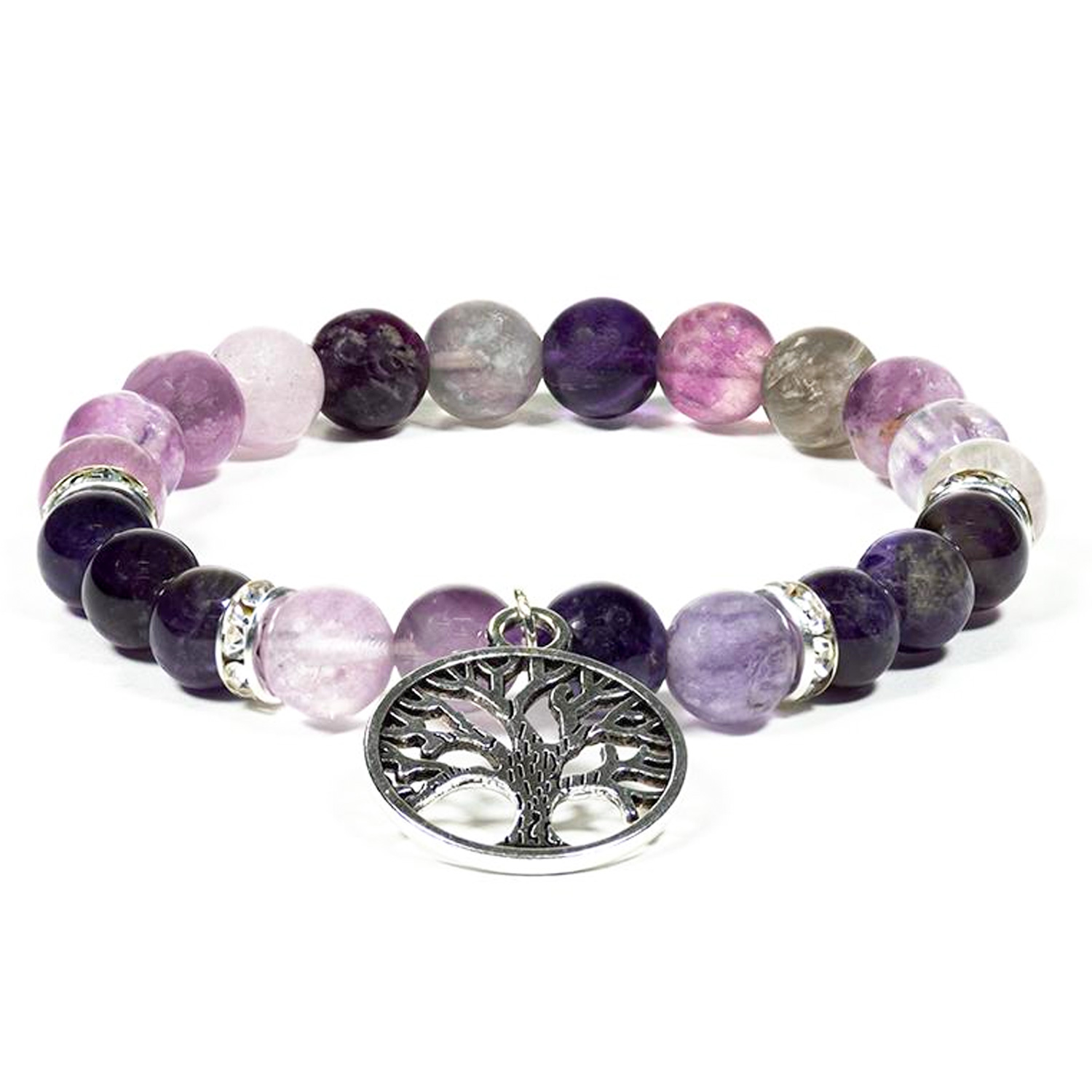 Bild von Mala Armband Amethyst Baum des Lebens