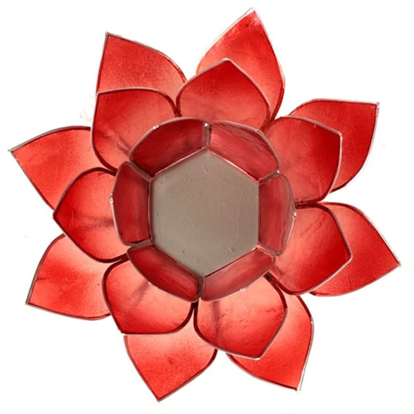 Bild von Teelichthalter Lotus Flower Silber