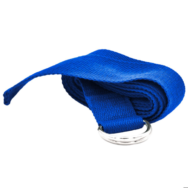 YOGISAN Yogagurt D-Ring 250 cm Baumwolle Blue