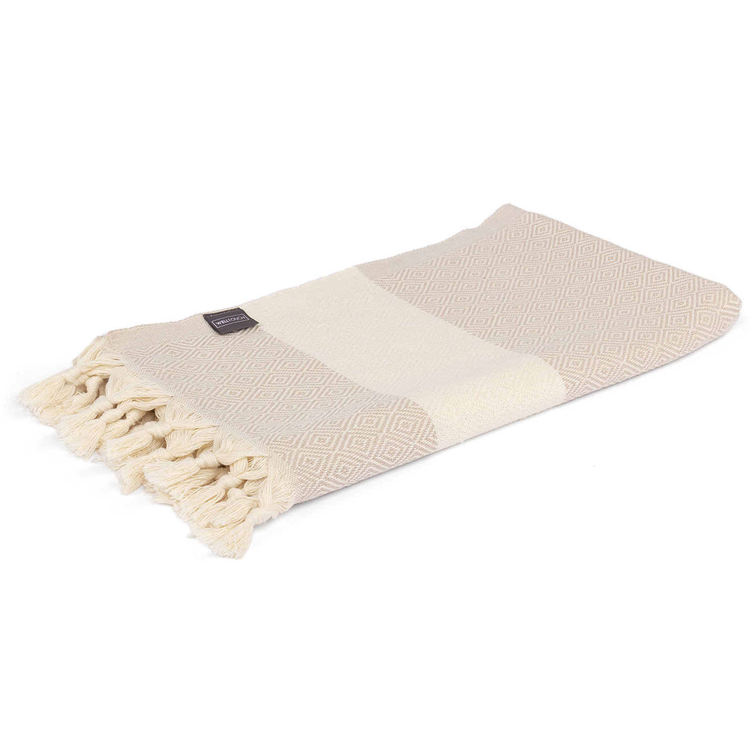 Meditationsdecke Diamant Cotton Natural