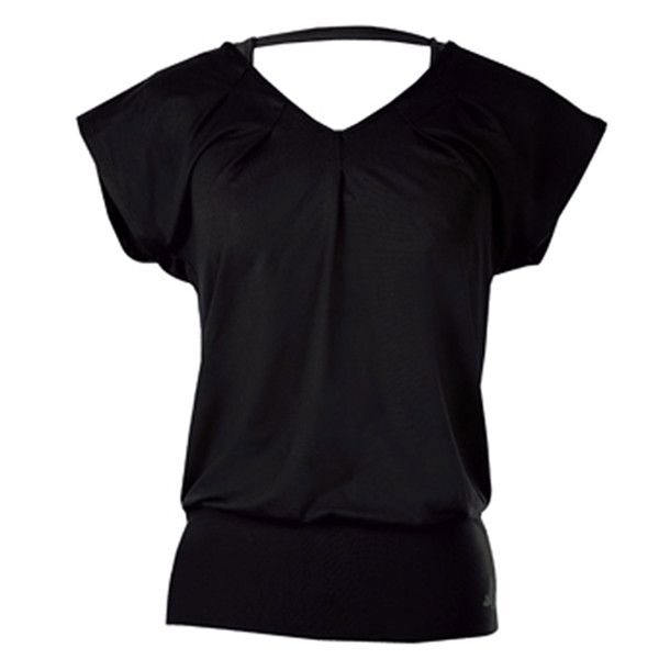 Curare Yogakleidung für Bikram Curare Wide Yoga Shirt #4 M, Black