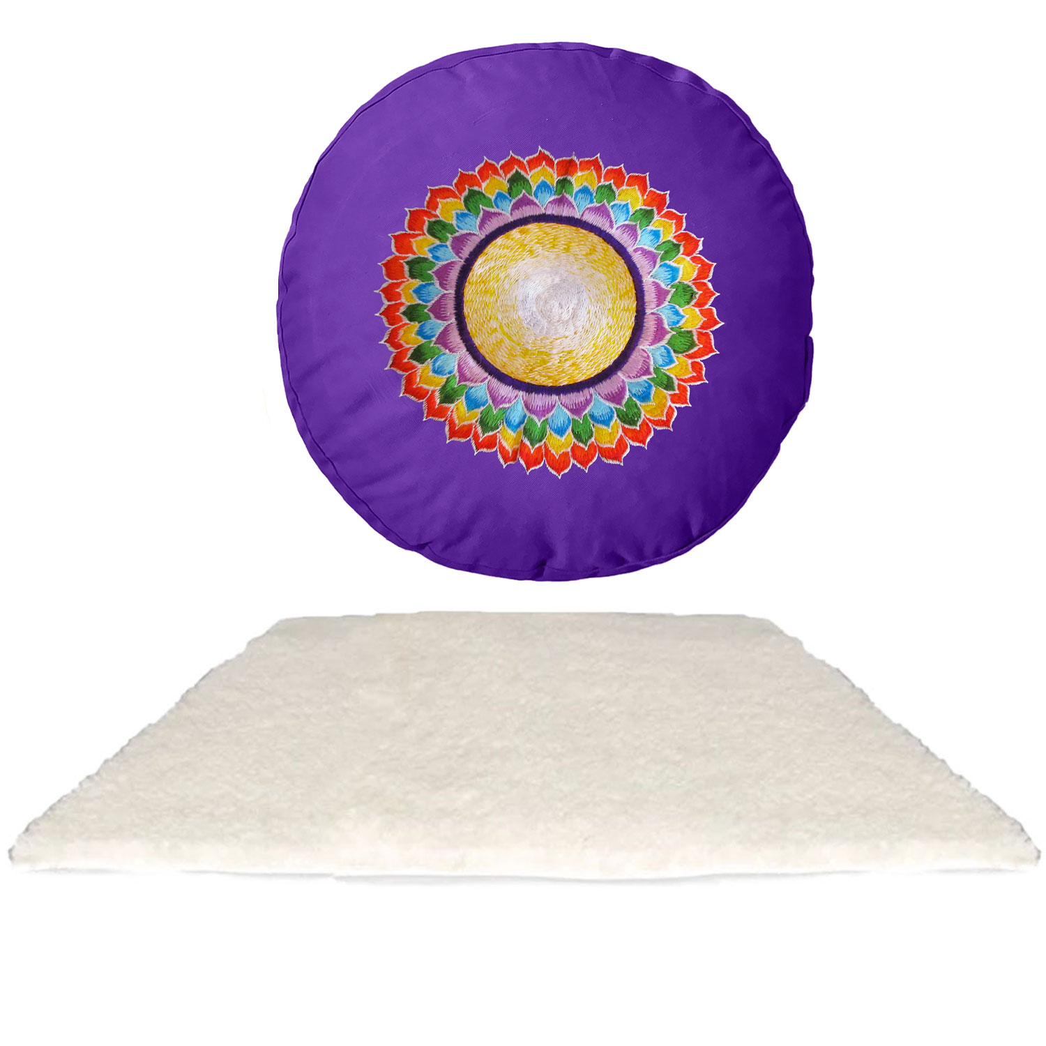 Bild von Meditationsset Prana (Zabuton + Chakra Kissen)