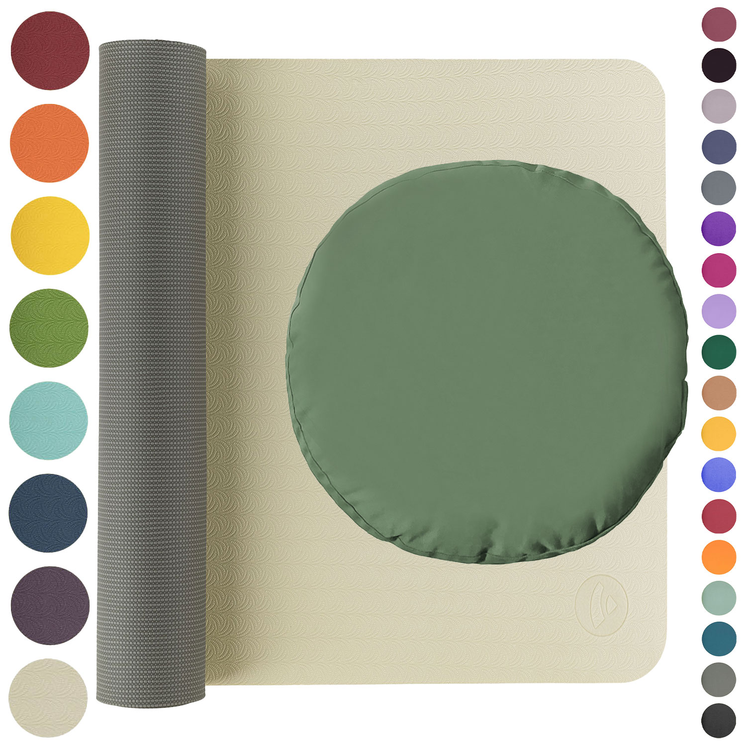 Bild von Yoga-Set Meditation (Yogamatte TPE + Basic Kissen)