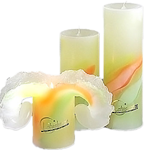 Lotuskerze Art Spring 23cm x Ø 7cm