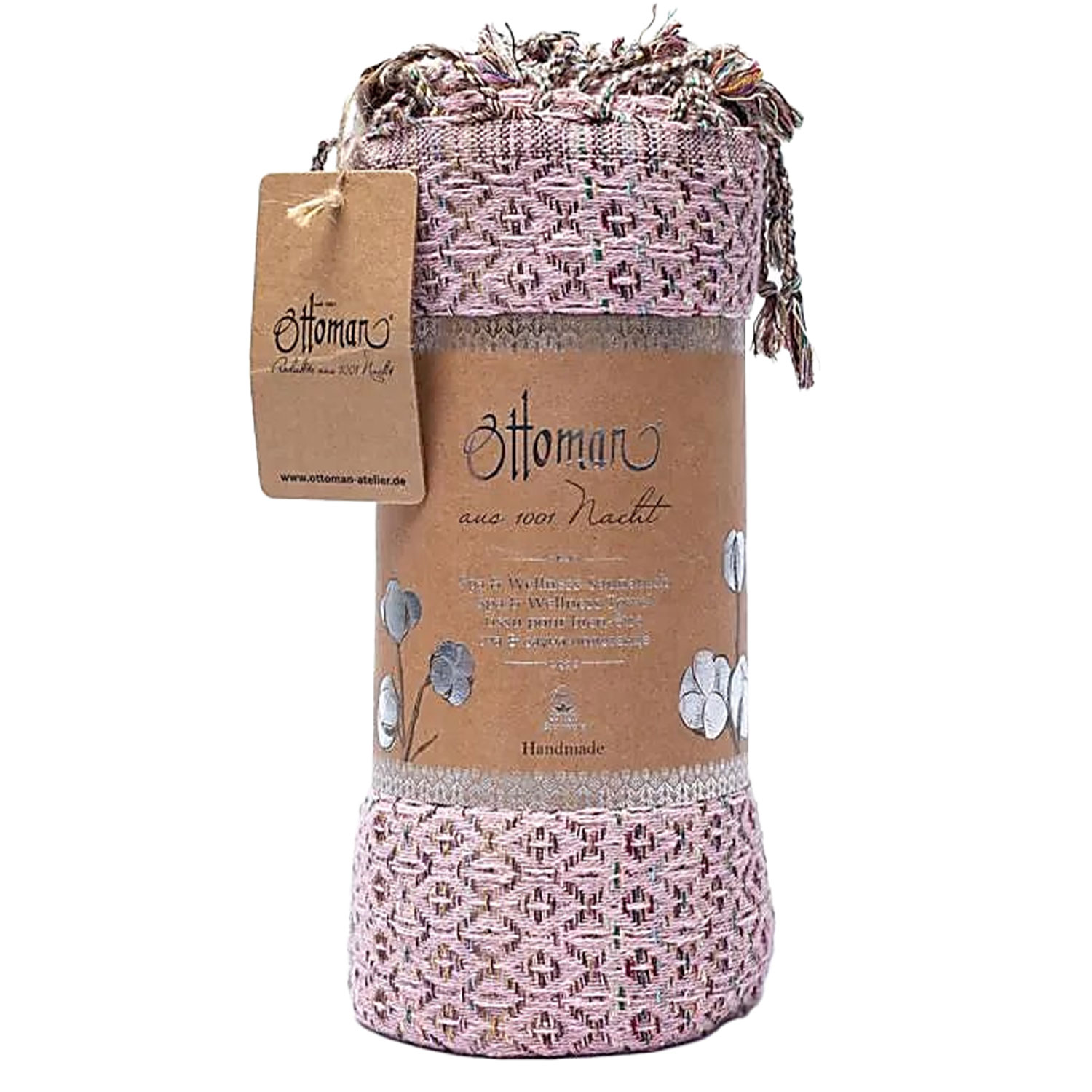 Bild von Ottoman Hamam-Handtuch Altrosa