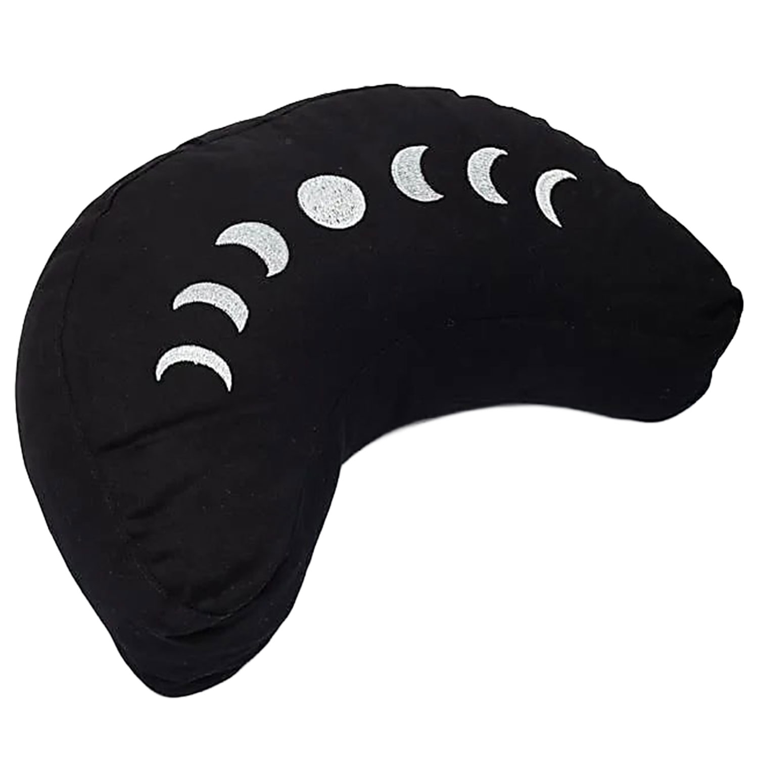Bild von Yogakissen Halbmond Mondlicht Black