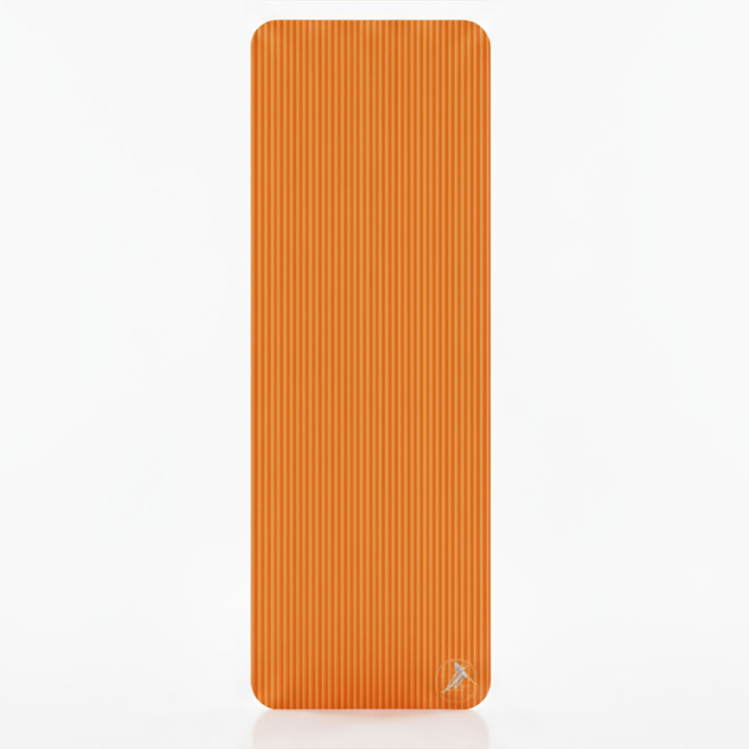 Orange Yogamatte mit gerippter Oberfläche