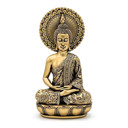 Buddha-Statue Meditation goldfarben