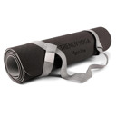TPE-Yogamatten-Set Anthrazit-Grau mit Tragegurt