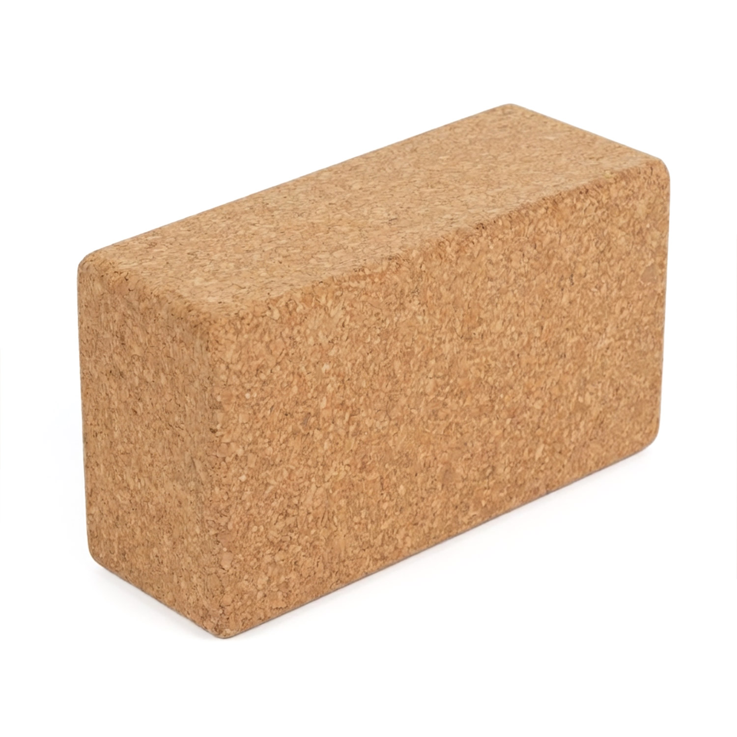 Ein rechteckiger Korkblock in Nahaufnahme