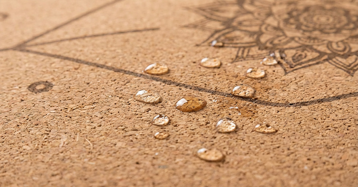 Baumwolle für deine sanfte Yogapraxis Eine Yogi praktiziert eine sanfte Asana auf einer weichen, hellen Baumwoll-Yogamatte in einem sonnigen Raum, was den Komfort des Materials hervorhebt.