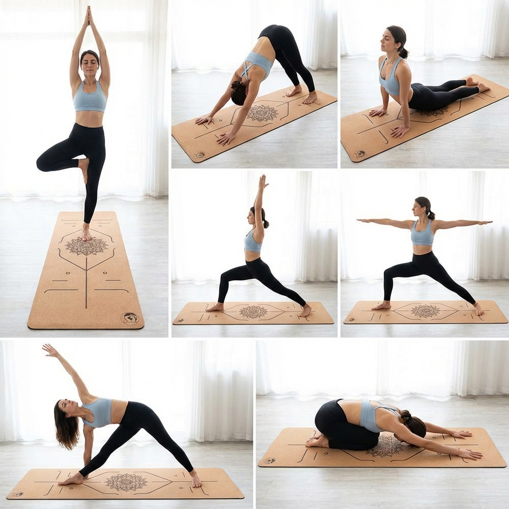 Die 7 besten Hatha Yoga Übungen Infografik