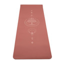 TPE-Yogamatte in Mauve mit Lebensbaum-Motiv