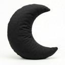 Luna Moon Halbmondkissen – Schwarz