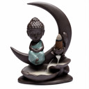 Rückfluss-Räucherbrenner aus Keramik – Buddha Mond