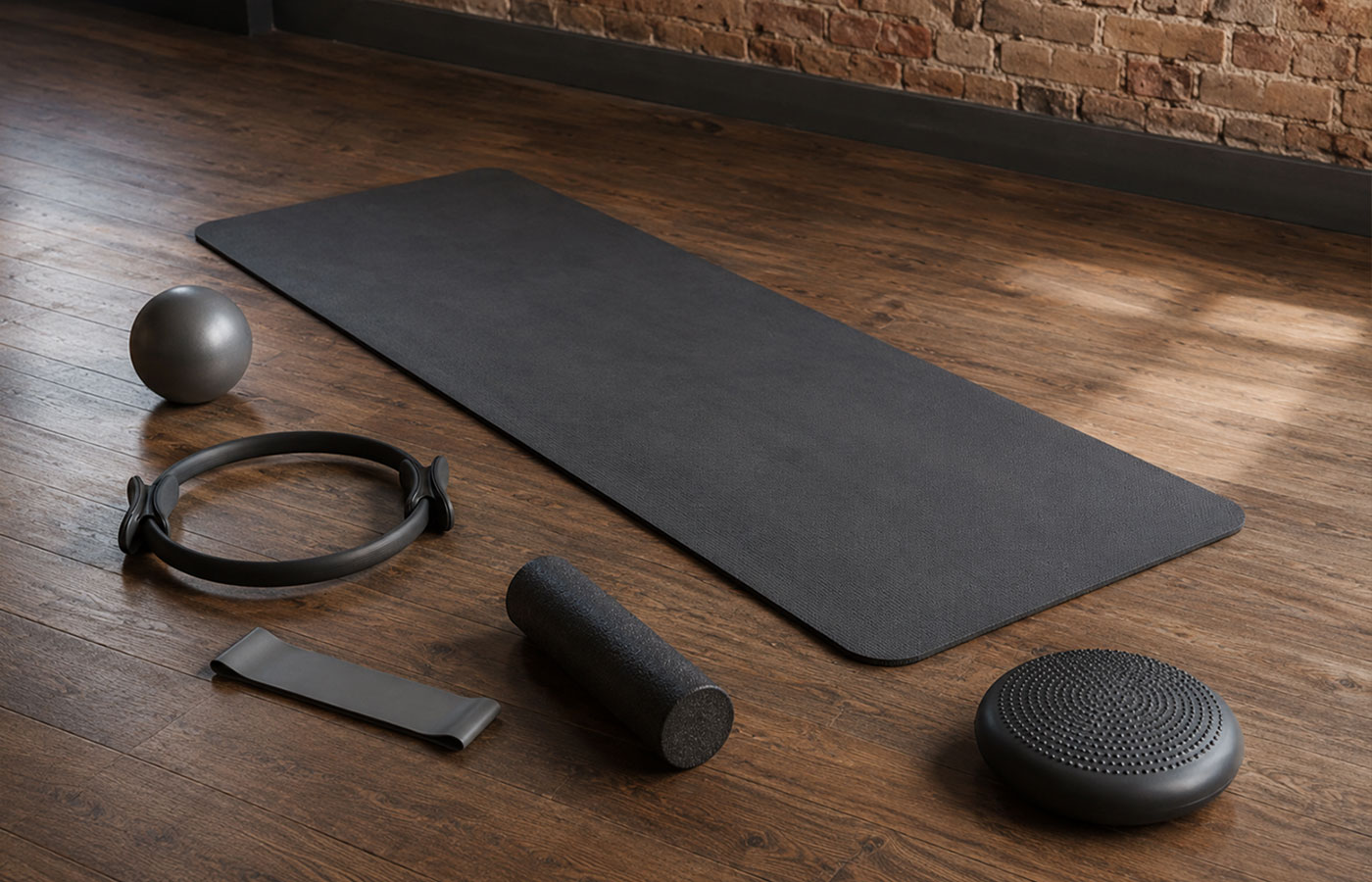 Pilates-Produkte mit Matte, Ball, Ring, Rolle und Balance-Zubehör im Vergleich