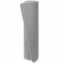 Aufgerollte PVC-Yogamatte in Grau mit strukturierter Oberfläche