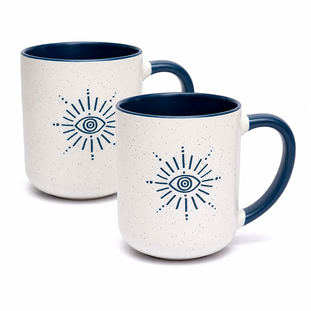 Tasse Auge Blau im 2er-Set, 400 ml