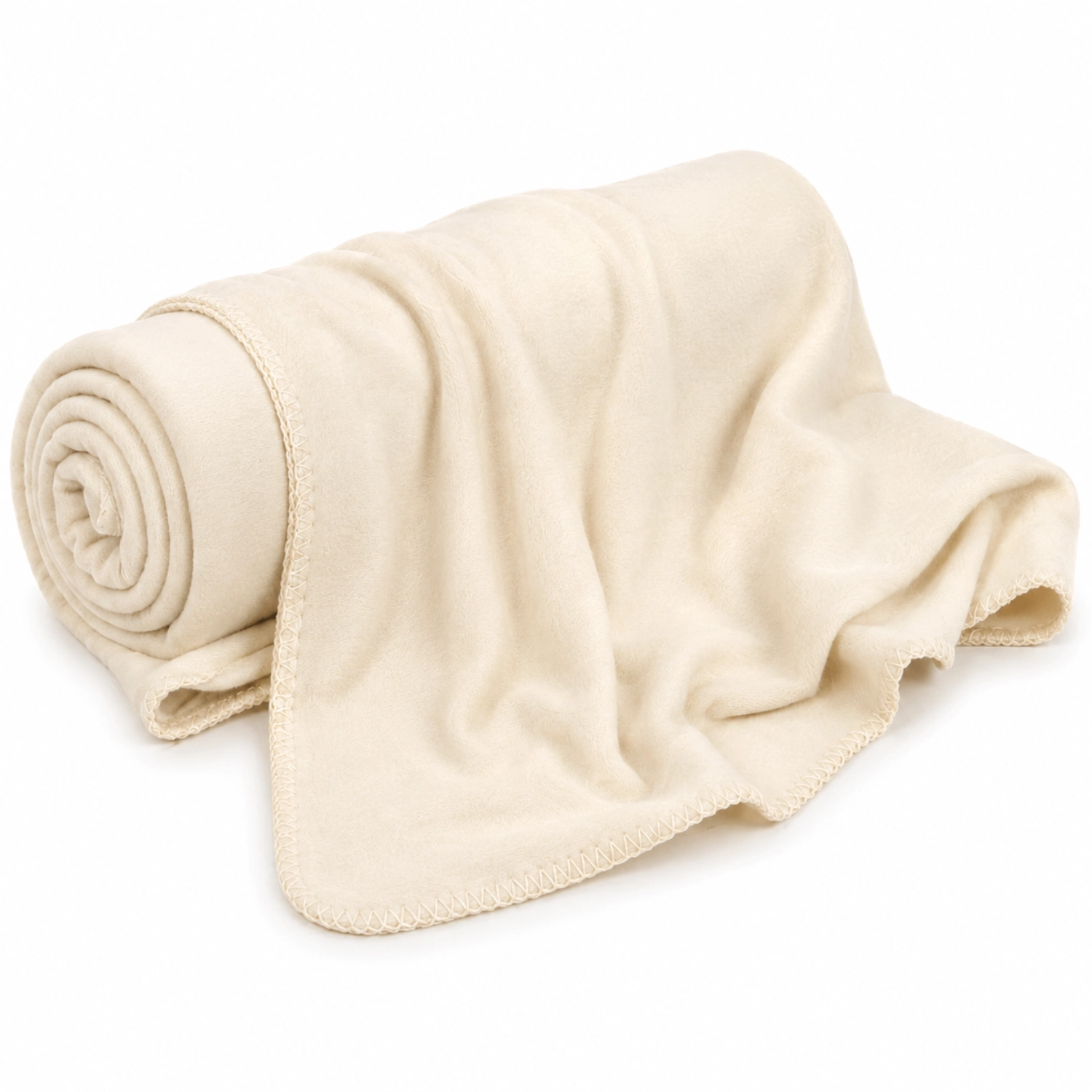 Yogadecke aus Bio-Baumwolle Natur 150 × 200 cm