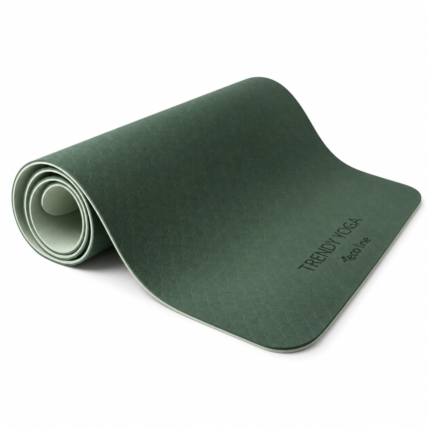 TPE Yogamatte YogaMat 180x60x0,6cm Grün