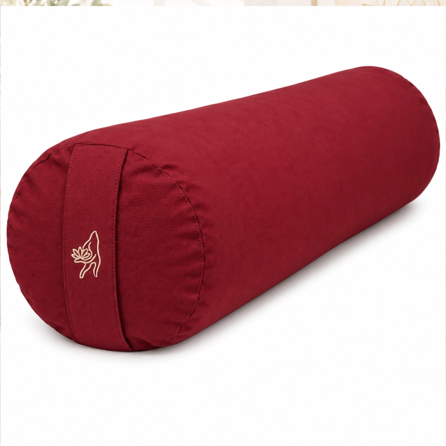ECO Yoga Bolster Bio Baumwolle Bodeaux