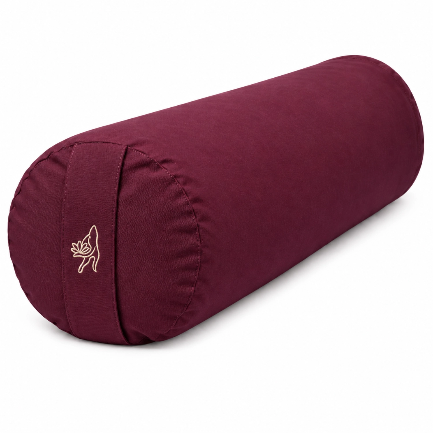 Yogabolster Aubergine Bio-Baumwolle