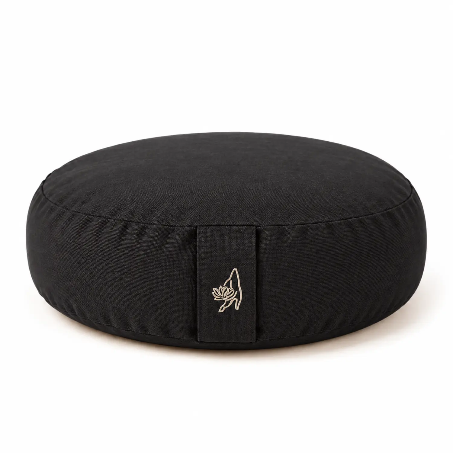 Reise Yogakissen TRAVEL Schwarz (Ø 33, H 12 cm)