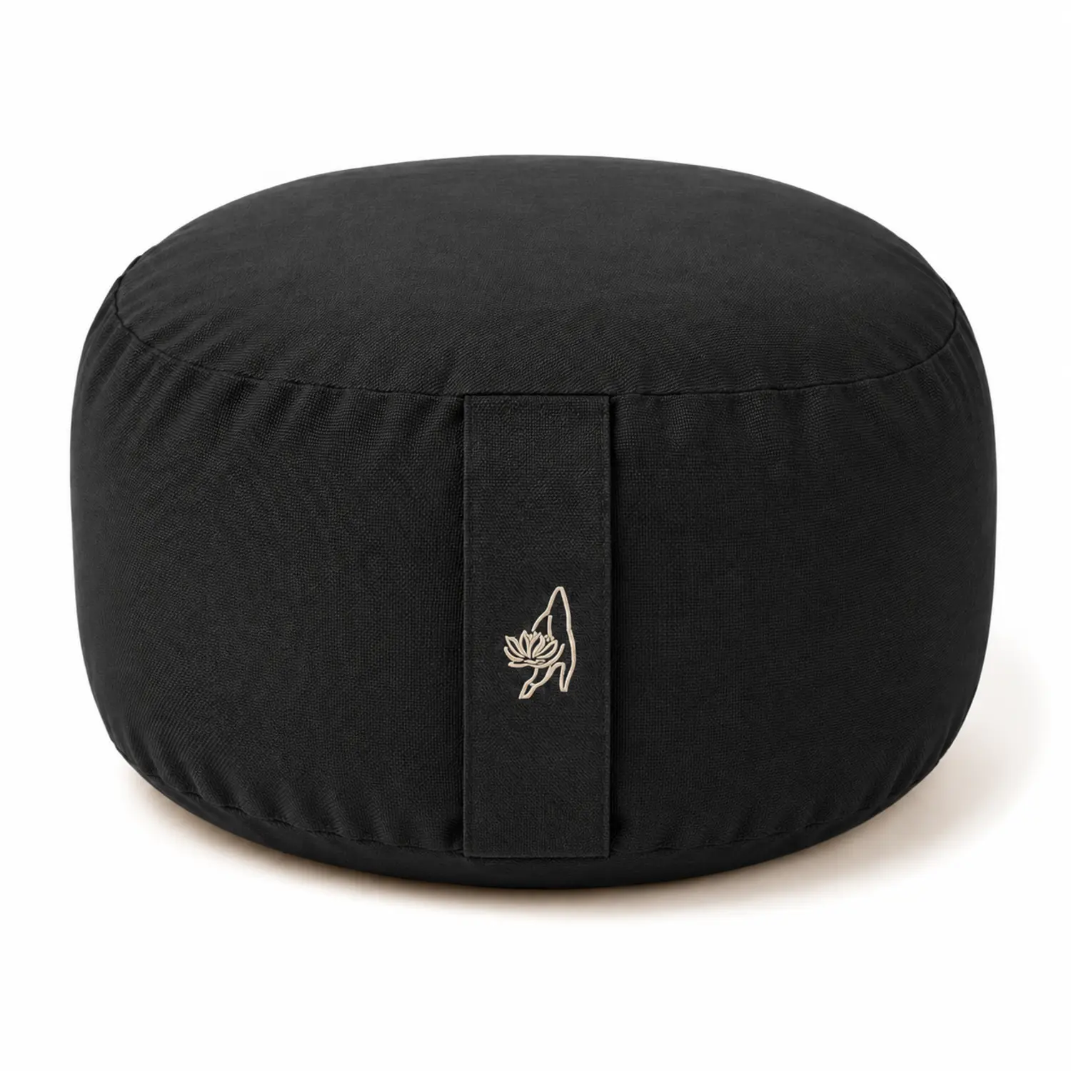 ECO Meditationskissen Basic HOCH Schwarz (Ø 36, H 22 cm)