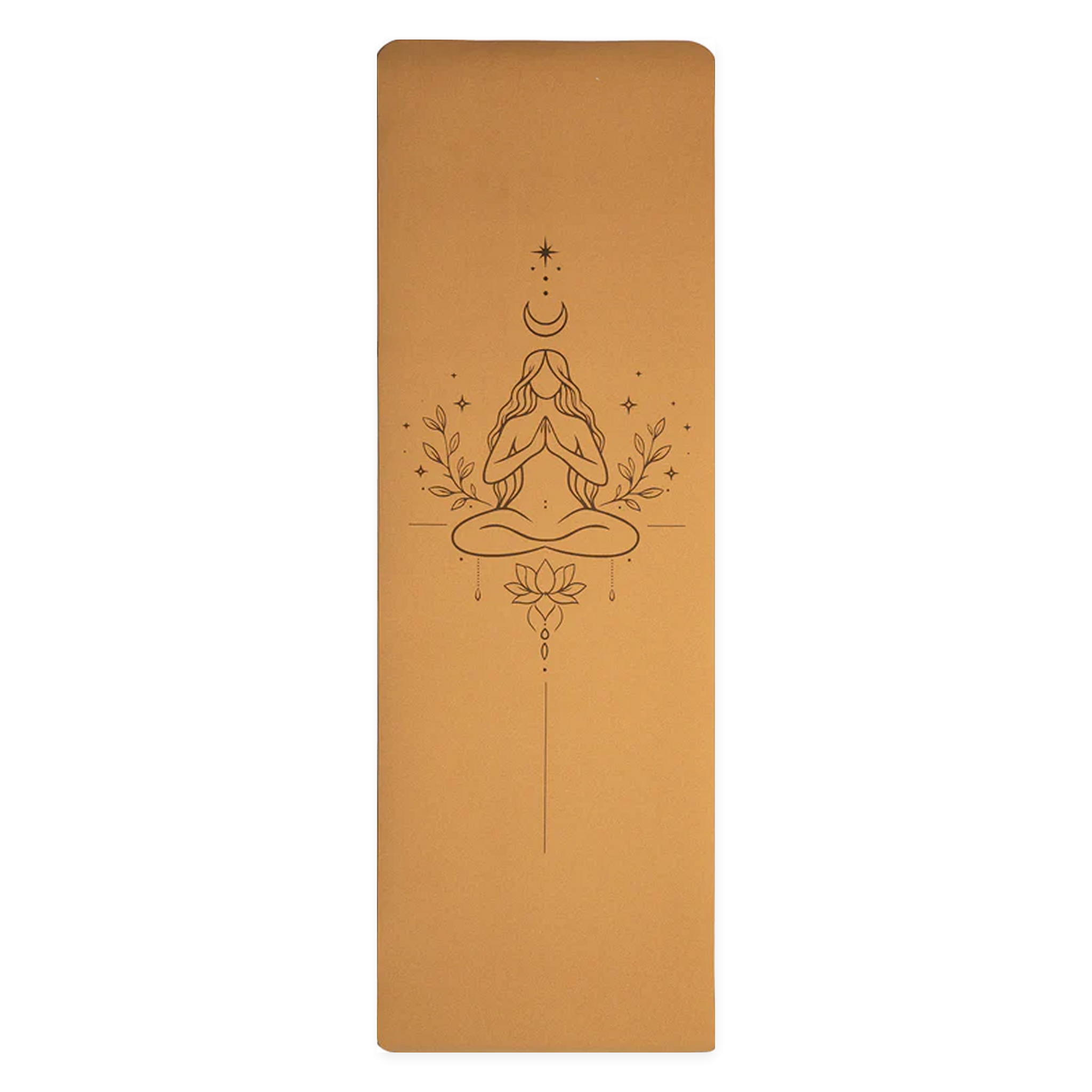 Kork TPE Yogamatte Göttlich Weibliches