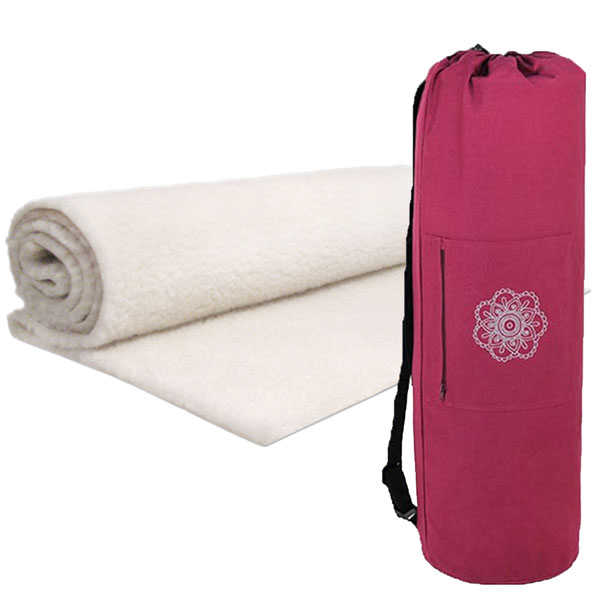 Bild von Yoga-Set Travel (Wollmatte HF + Tasche)