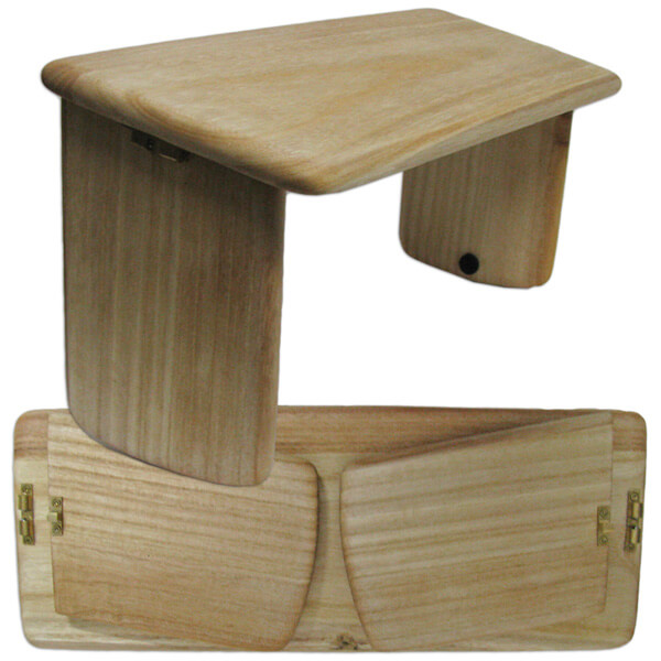 Bild von Meditationshocker Paulownia klappbar