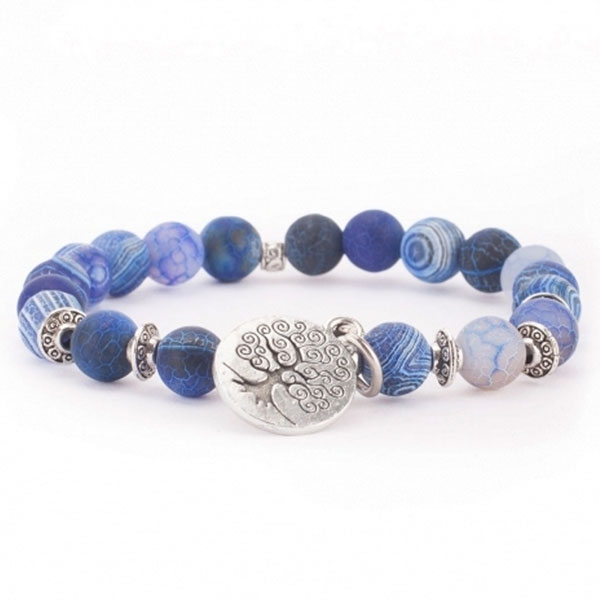 Bild von Mala Armband Achat Baum des Lebens