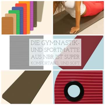 Die Gymnastik- und Sportmatte aus NBR ist super komfortabel und soft Die Gymnastik- und Sportmatte aus NBR ist super komfortabel und soft