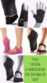 Yoga Socken und Zehensocken mit Noppen