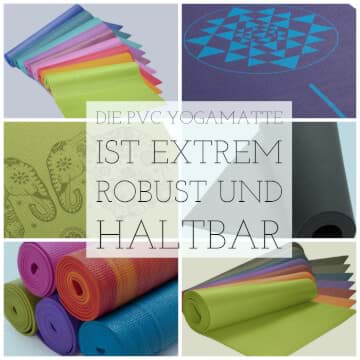 Die PVC Yogamatte ist extrem robust und haltbar Die PVC Yogamatte ist extrem robust und haltbar