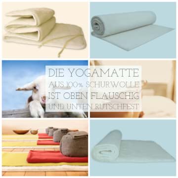 Selbstreinigende Yogamatte aus Schurwolle günstig und beste Merino Qualität Yogamatten aus Schurwolle